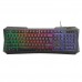 VERTUX Ergonomic Gaming Keyboard with Backlight Rainbow LED